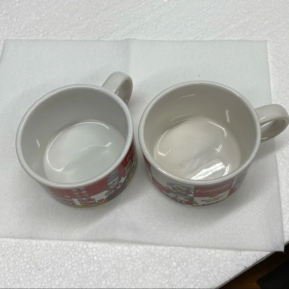 Campbell soup co. Soup cups 1998 by West wood Campbell Soup Kids Cups Set of 2
